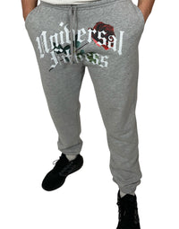 Grey Rose Track Pant