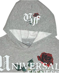 Light Grey Rose Hoodie